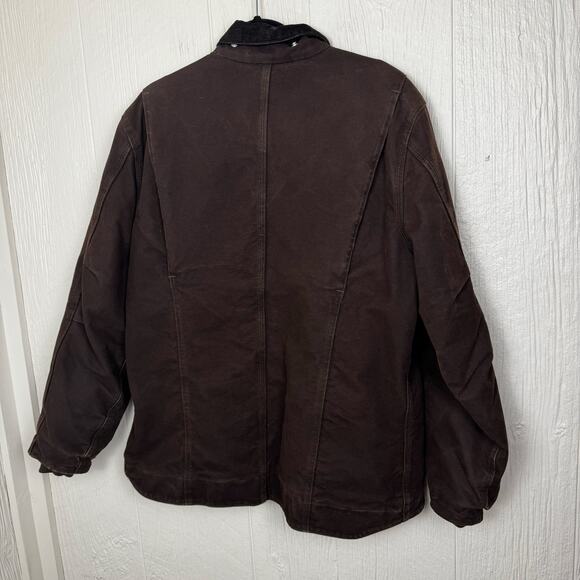 CARHARTT WC061 Women’s XL Brown Sherpa Lined Sandstone Ridge Coat Detroit Jacket - Picture 13 of 16